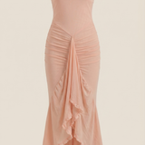 Women's Ruffle Hem Slip Maxi Dress