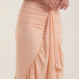 Women's Ruffle Hem Slip Maxi Dress