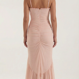 Women's Ruffle Hem Slip Maxi Dress