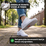Unisex Wide Toe Box Knitted Mesh Sneakers