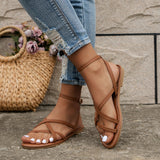 Crisscross Ankle Strap Sandals