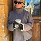 Women's Tailored Wool Button-Front Jacket