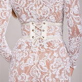 Ladies’ Lace Sequin Jumpsuit