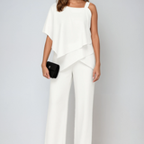 Women's Cap Sleeve Wide Leg Jumpsuit