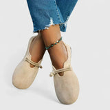 Square Toe Mary Jane Flats