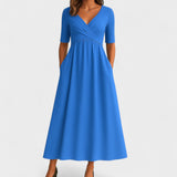 Wrap Waist Midi Dress