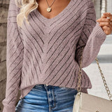 Women's Navy Autumn Relaxed Fit Jumper