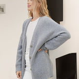 Women's Camel Autumn Chunky Ribbed Cardigan