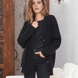 Women's Camel Autumn Chunky Ribbed Cardigan