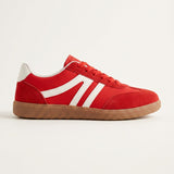 Retro Panelled Chunky Lace-Up Sneakers for Women