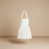 Women's Halter Fit and Flare Midi Dress