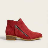 Women's Cushioned Footbed Zip Ankle Boots