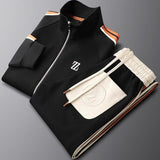 Men's Two-Piece Tracksuit Set, Zip Jacket and Joggers