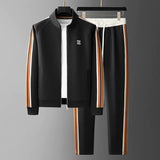 Men's Two-Piece Tracksuit Set, Zip Jacket and Joggers
