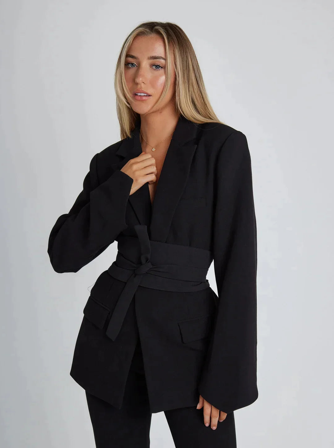 Ladies’ Wrap Front Blazer