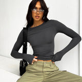 Ladies’ Long Sleeve Fitted Top