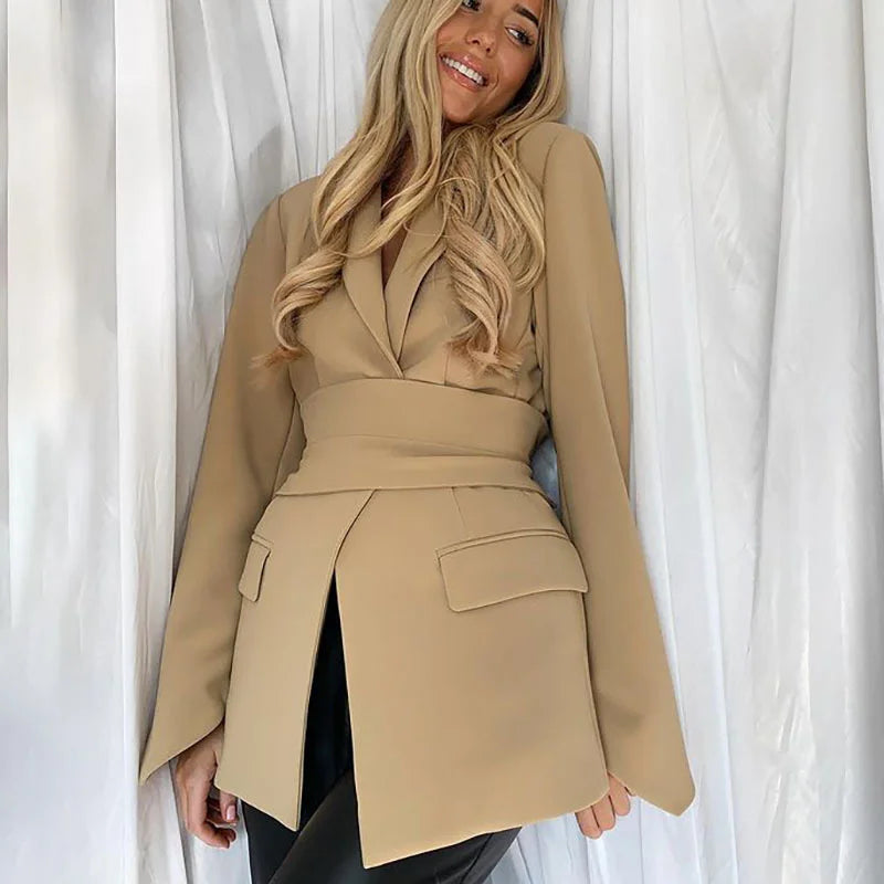 Ladies’ Wrap Front Blazer